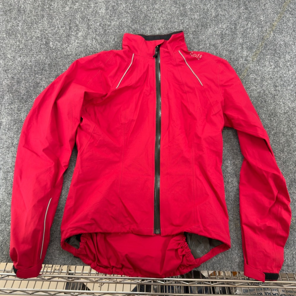 Gore Bike Wear Full Zip Cycling Jacket Reflective Red Size XS